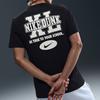 Nike Спортивная одежда Мягкая Удобная Повседневная Футболка с коротким рукавом Мужские Топы Черный HJ0773010