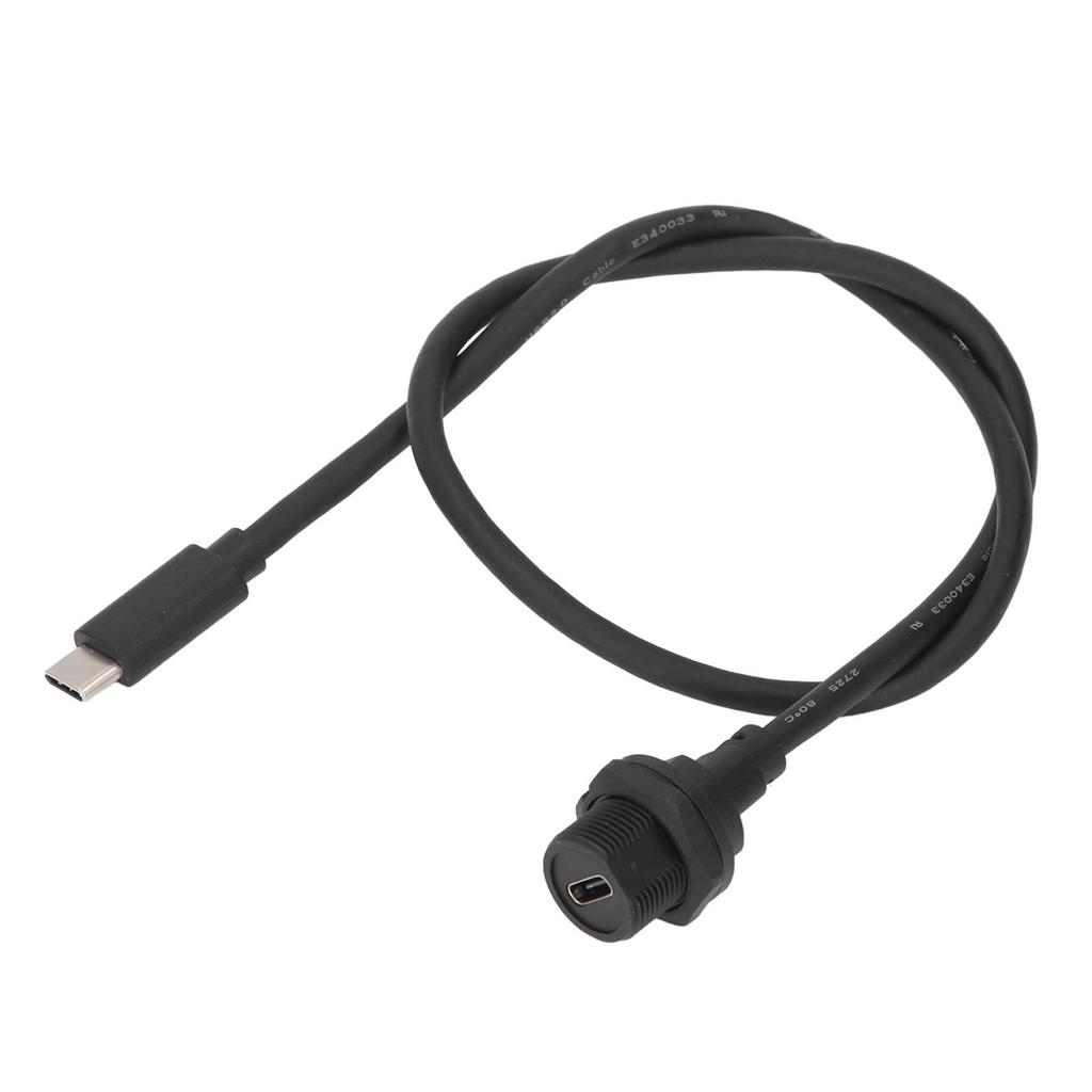 Water Proof Extension Cord Type C Thread Female To USB 3.0 Male Connector Cable 0.5m Length 30V