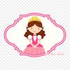 Clip Art Princess Image Iron On Heat Transfer Printing Vinyl Patches Sticker for Clothes DIY Appliques Washable Patches