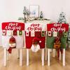 Christmas Chair Decoration Set Home Christmas Decoration Cartoon Chair Set Christmas Decoration Supplies Christmas Chair Cover