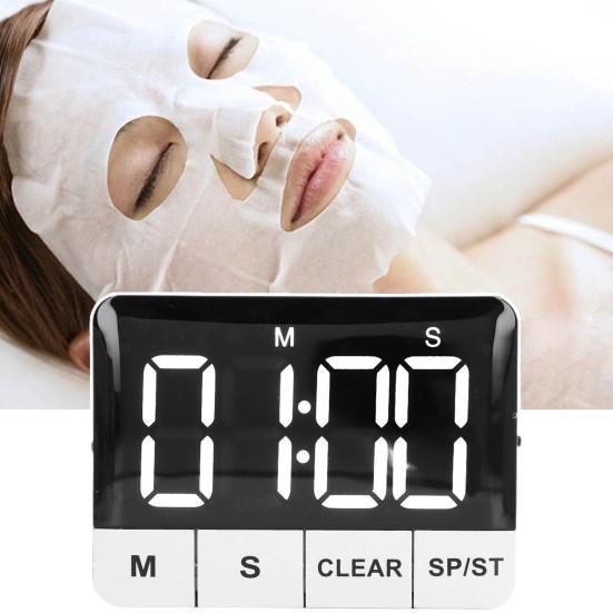 Kitchen Timer 120dB Loud Alarm Large LED Display Energy-saving Magnetic Countdown Multi-purpose Portable Timer