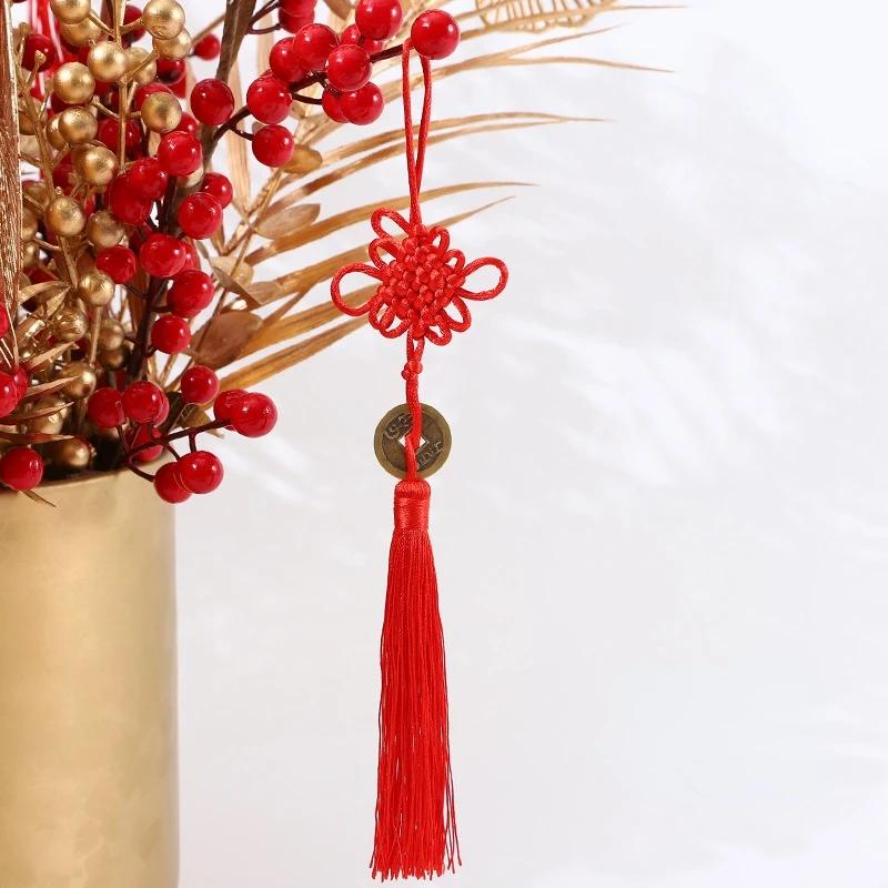 Красный китайский узел кисточки украшения украшения подвесные 8 стилей домашний счастливый кулон подарки дизайн горячая распродажа счастье новый фестиваль