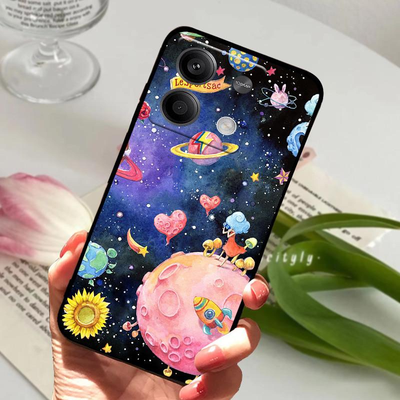 Чехол для Xiaomi Redmi Note 13 Cover Note13 Pro Задняя крышка Животные Мягкий ТПУ Силиконовый Coque для Xiomi Redmi Note 13 Pro 5G Fundas