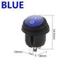 5PCS ON OFF Waterproof Vehicle Boat Switch 12V 220V Round Switch SPST 3Pin Rocker Switch 6A 10A 250V 125V AC LED