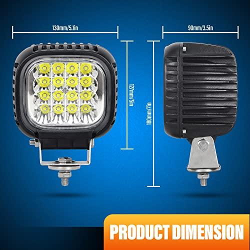 1 шт. 5-дюймовый круглый 48 Вт рабочий свет рабочий светодиодный барный свет автомобильный светодиодный узкий угол прожектора светодиодный 6000K водонепроницаемый пылезащитный 12 В/24 В универсальный