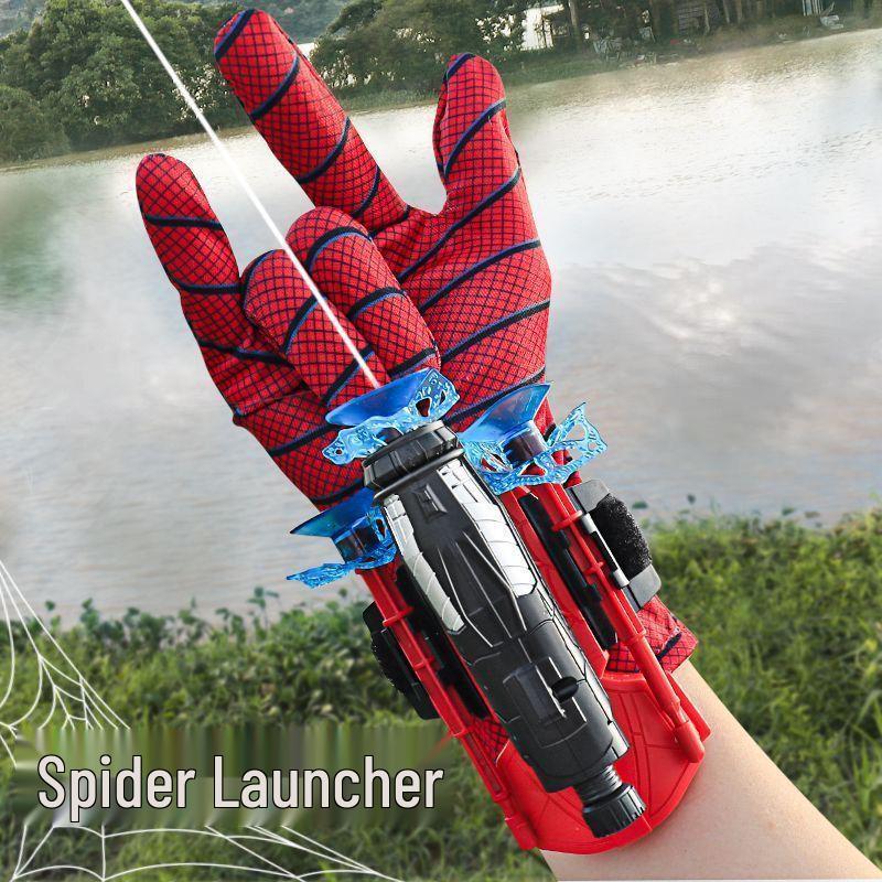 Spider-Man Soft Bullet Launcher Toy with Wall-Sticking Suction Cups