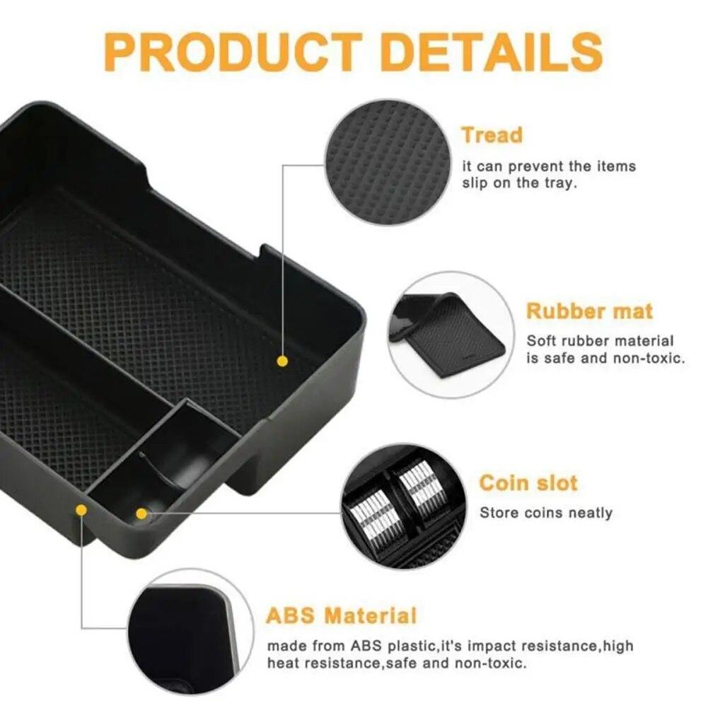 Центральный подлокотник автомобиля для Tesla Model 3 2017 2018 2019 2020, ящик для хранения, перчаточный ящик, автоаксессуары, нескользящий