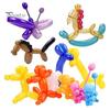 100Pcs Long Balloon Creative Twistable Colorful Balloon Set Emulsion Kids Balloon for Party Show Decoration
