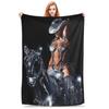 Flannel Throw Blanket Singer Beyonce Renaissance Tour Warm Plush Blankets Soft Bedspread for Bed Living room Home Picnic Couch