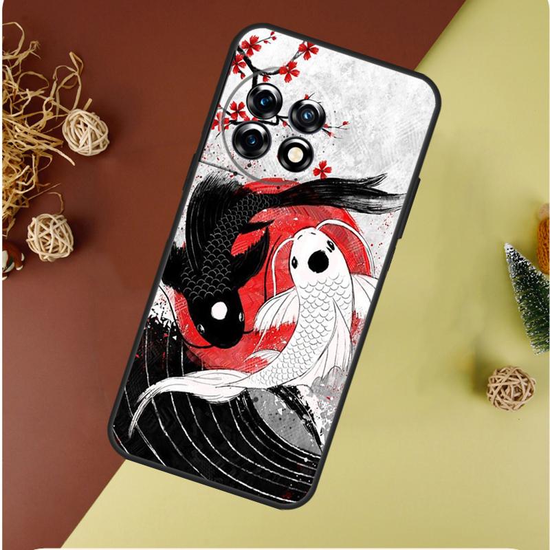 Искусство с рыбами кои Инь-Ян для OnePlus Nord CE 4 3 2 Lite N20 N30 9 10 Pro 8T 9RT 10T 10R 13R 12R 11 12 13 Чехол для телефона