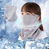 Ichiki Ryohin for Summer 2025 Almost Face Face Guard UV No Ear for Men and Outdoor UV 1 Count [Improved - Weightless] Cover, Sunshade, [Patent