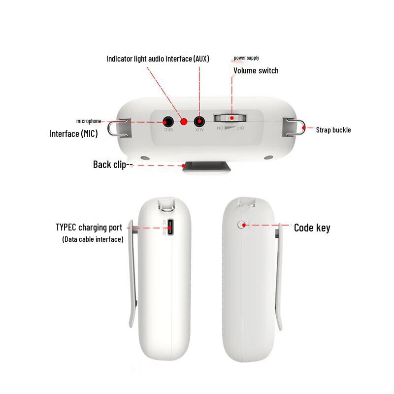 Портативный усилитель голоса NORWII с микрофоном-гарнитурой