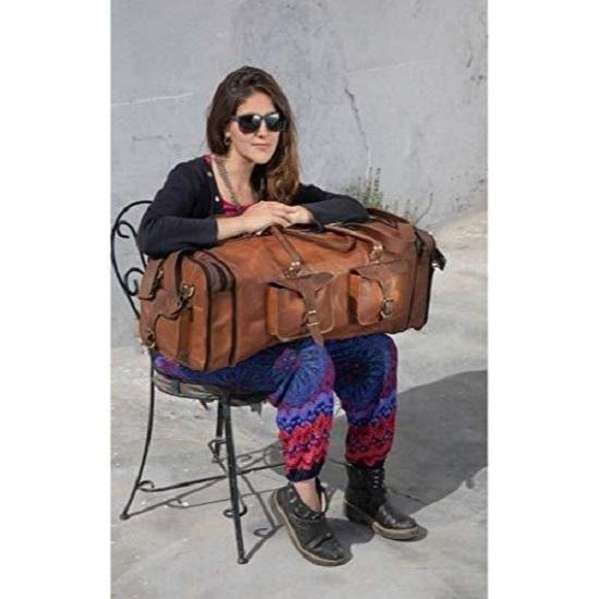 Мужская дорожная сумка из натуральной кожи для спортзала, выходного дня, ночная сумка очень большого размера