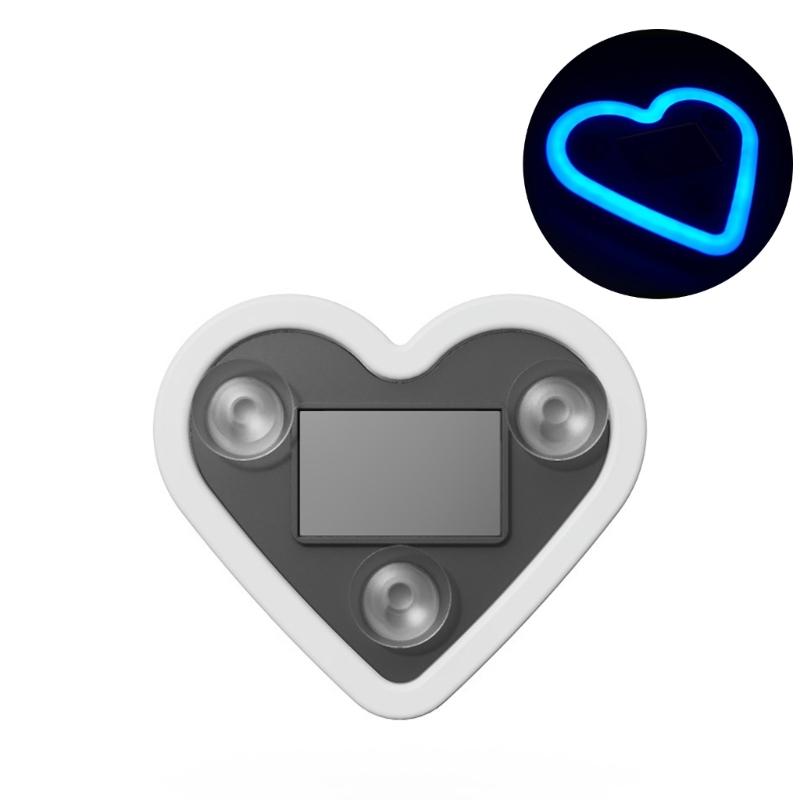 1 шт./2 шт. Солнечный автомобильный атмосферный светильник в форме сердца, декоративный светодиод для окна автомобиля с регулируемыми цветами и креплением на присоске