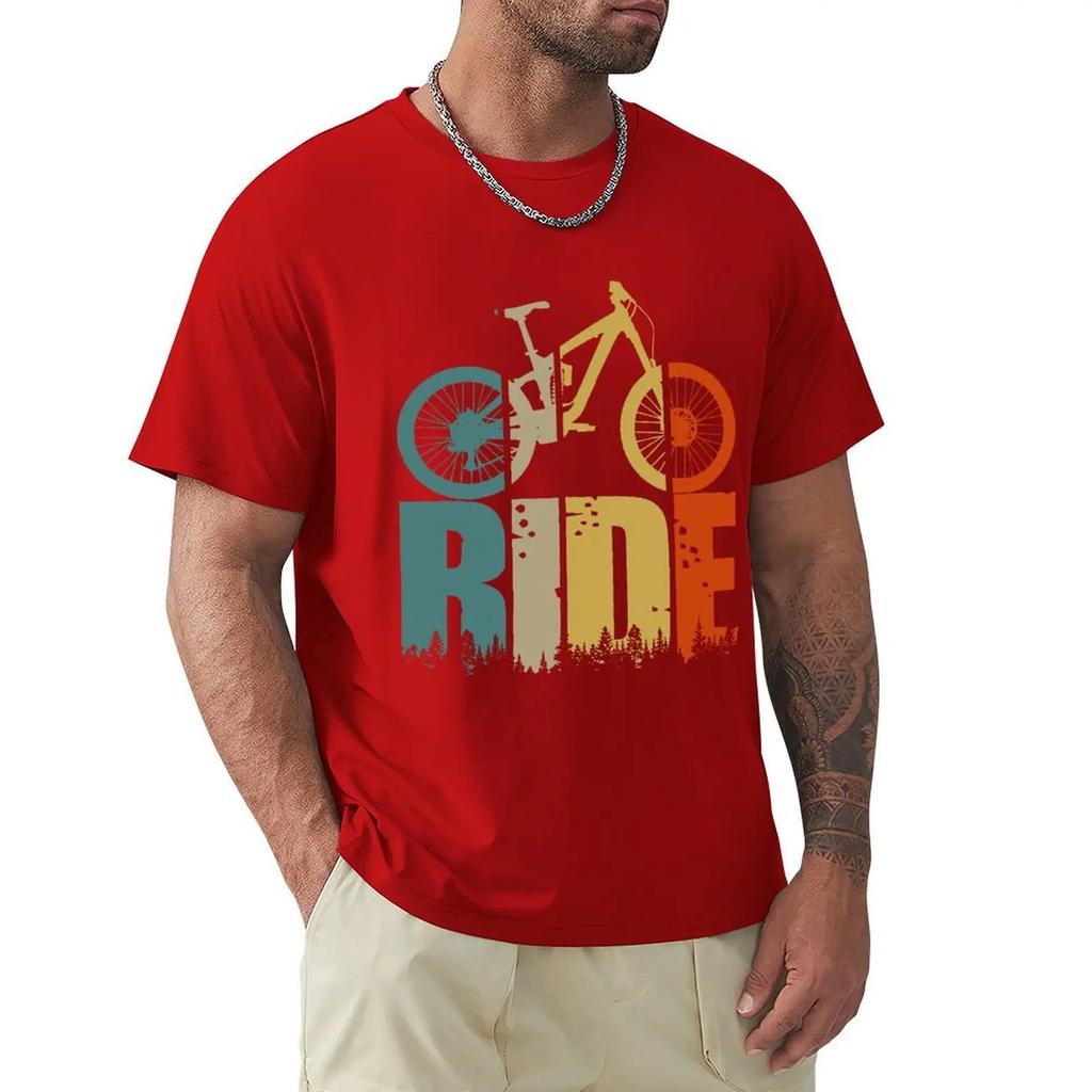 Футболка Retro Ride Your Mountain Bike MTB Lover Футболка Harajuku с коротким рукавом Футболка с хлопковой графикой Топы