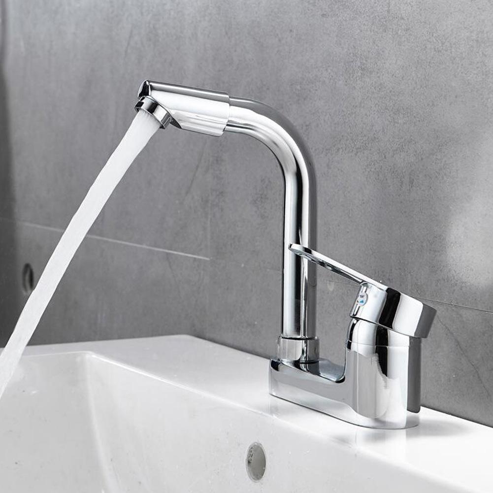 Anti-corrosion Washbasin Faucet Chrome Double Hole