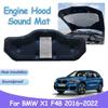 Engine Hood Sound Pad for BMW X1 F48 2016~2024 sDrive18i xDrive20i Car Heat Insulation Cover Fireproof Liner Interior Accessorie