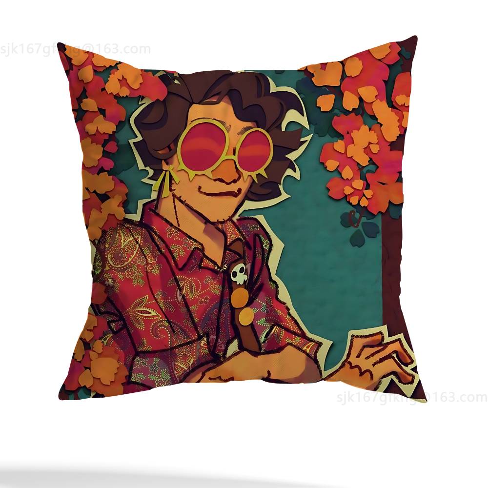 W-Will Wood Pillow Case Sofa Living Room Bedroom Headboard Backrest Cushion Square Cushion Nap Time