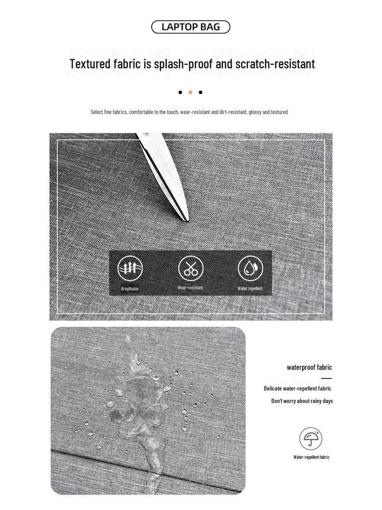 Мужской Портативный Мессенджер-Портфель - Большая Вместимость, Сумка для Ноутбука и Документов (13-15.6 дюймов)