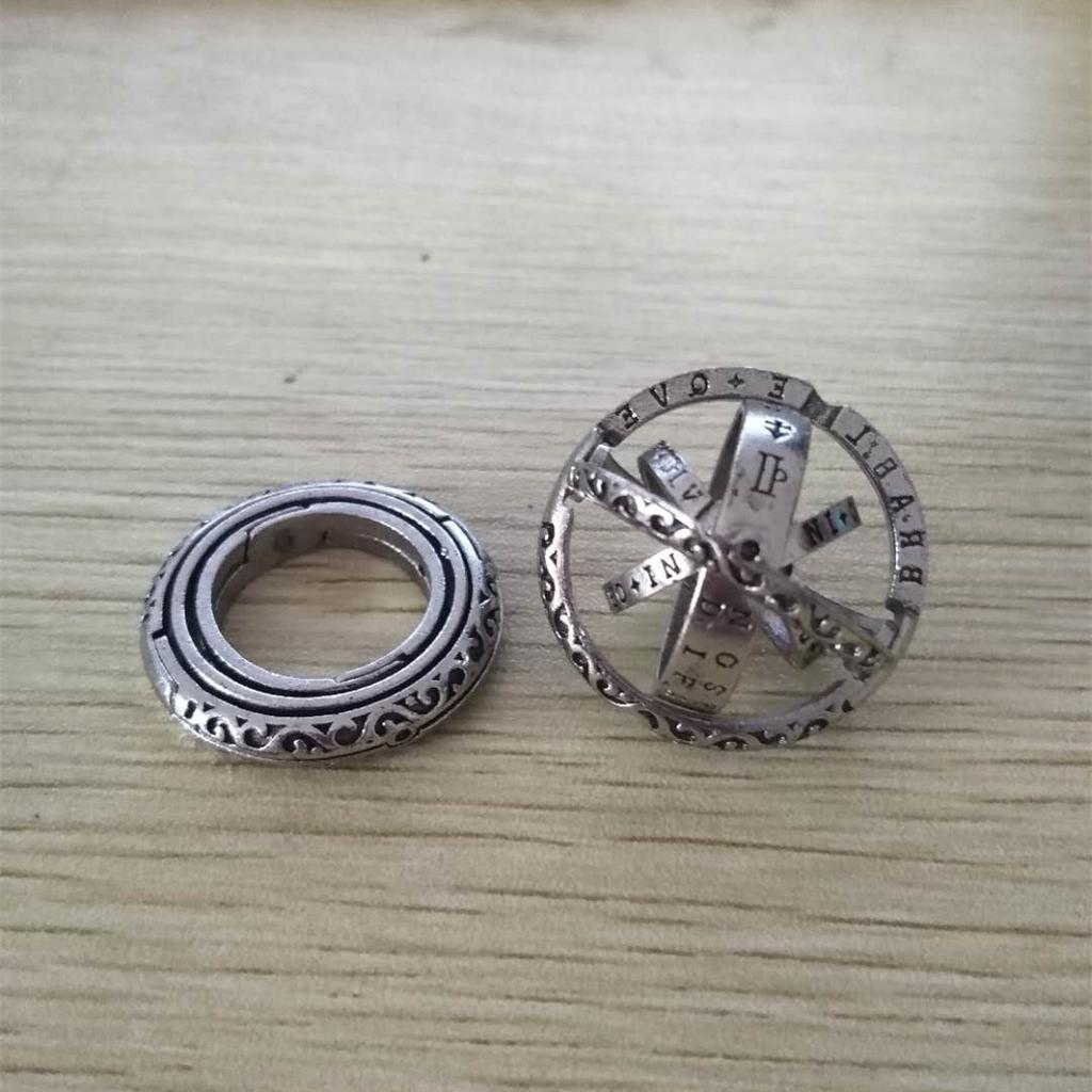 Горячие продажи астрономических колец в виде шара, винтажные подарки для девочек, трендовые сложные вращающиеся космические кольца 2022 года, новые переворачивающиеся кольца для пальцев, креативные украшения для влюбленных пар