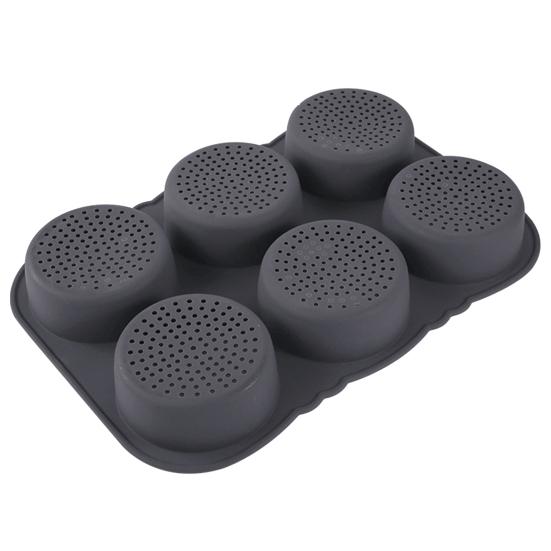 Yousheng 6 сеток, форма для гамбургеров, пищевая легкосъемная форма с отверстиями, форма для французского хлеба с равномерным нагревом, антипригарный инструмент для выпечки