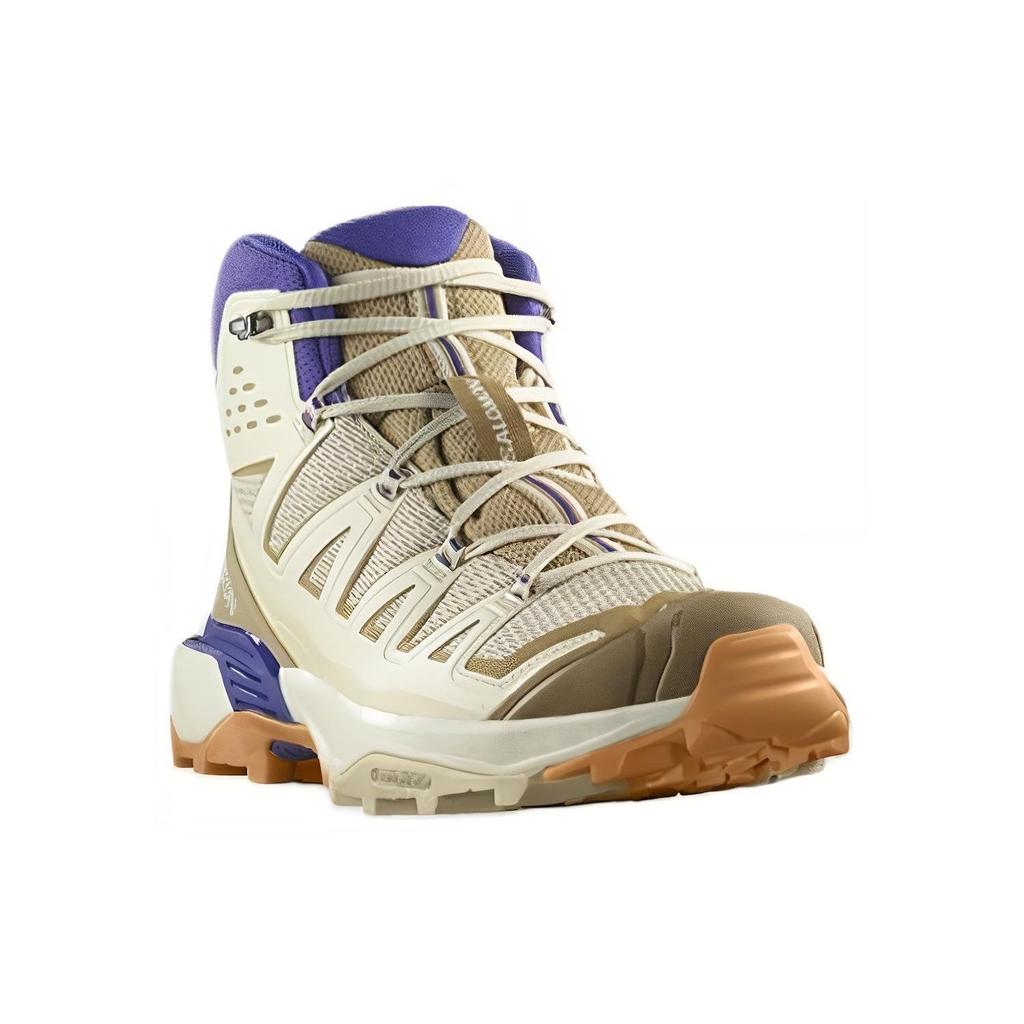 SALOMON X Ultra 360 Удобные Универсальные Нескользящие Прочные Высокие Функциональные Ботинки для Активного Отдыха Мужская Обувь Коричневый Серый Синий 473781