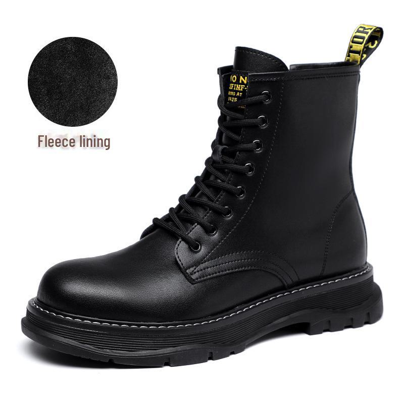 Модные мужские высокие ботинки Martin на осень/зиму в британско-корейском стиле