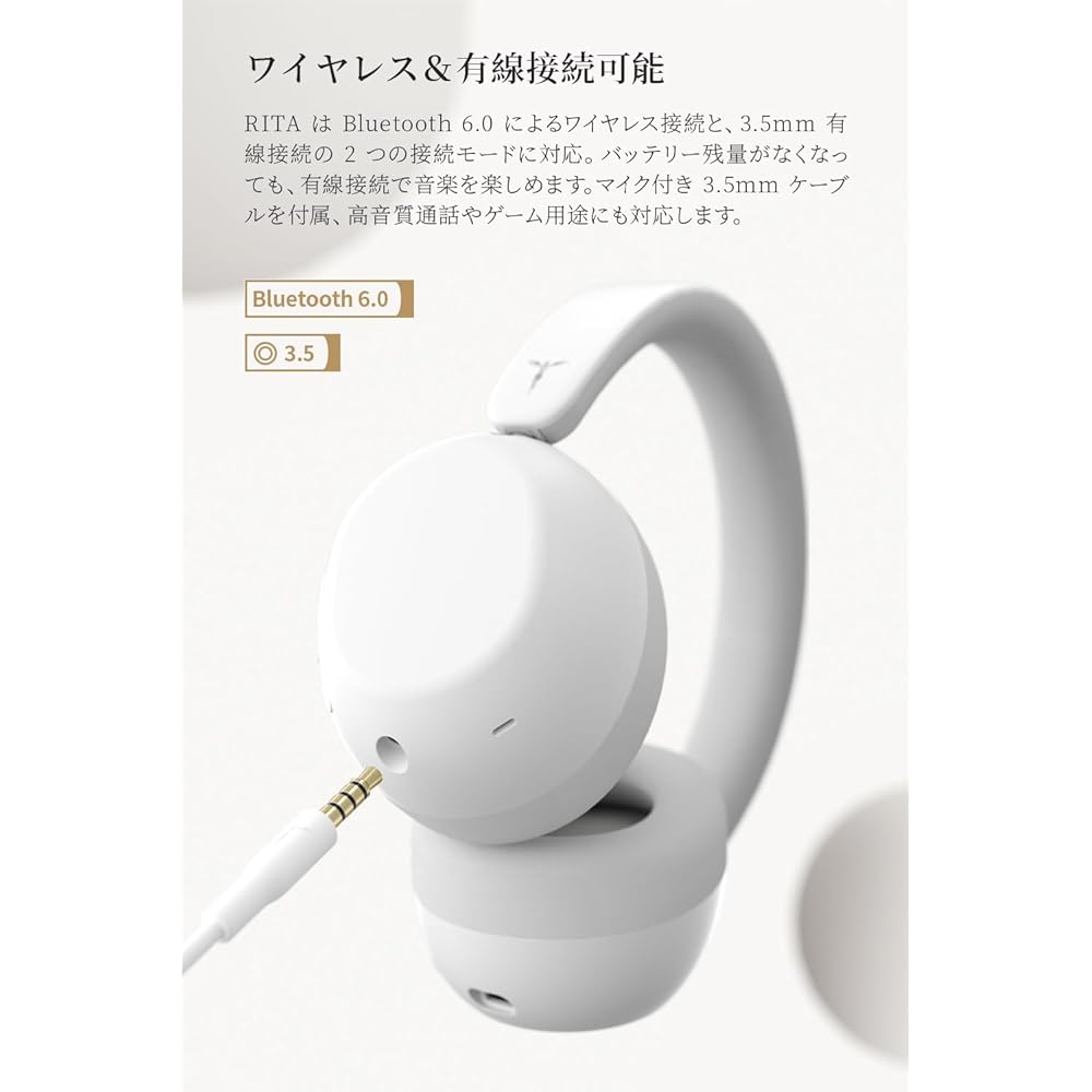 Bluetooth-наушники TANCHJIM RITA с активным шумоподавлением, подключением к двум устройствам, накладные, время работы 92 часа