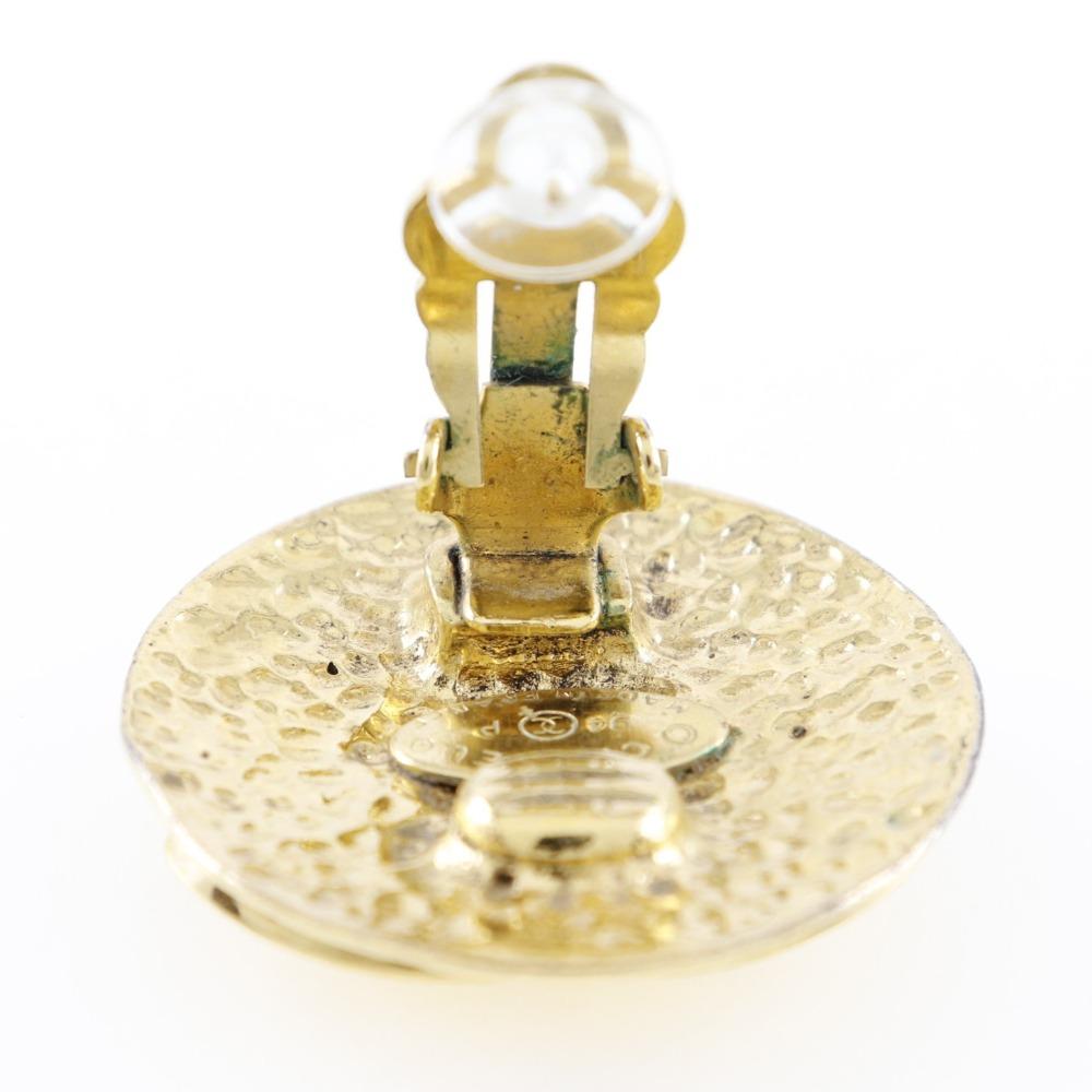 Chanel Серьга Мателассе винтажная Позолоченное золото 30,2 г Женские Б/У