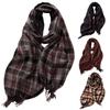 180*68cm Imitation Cashmere Scarf Vintage Plaid Printed Mujer Foulard Blanket  Autumn Winter Warm