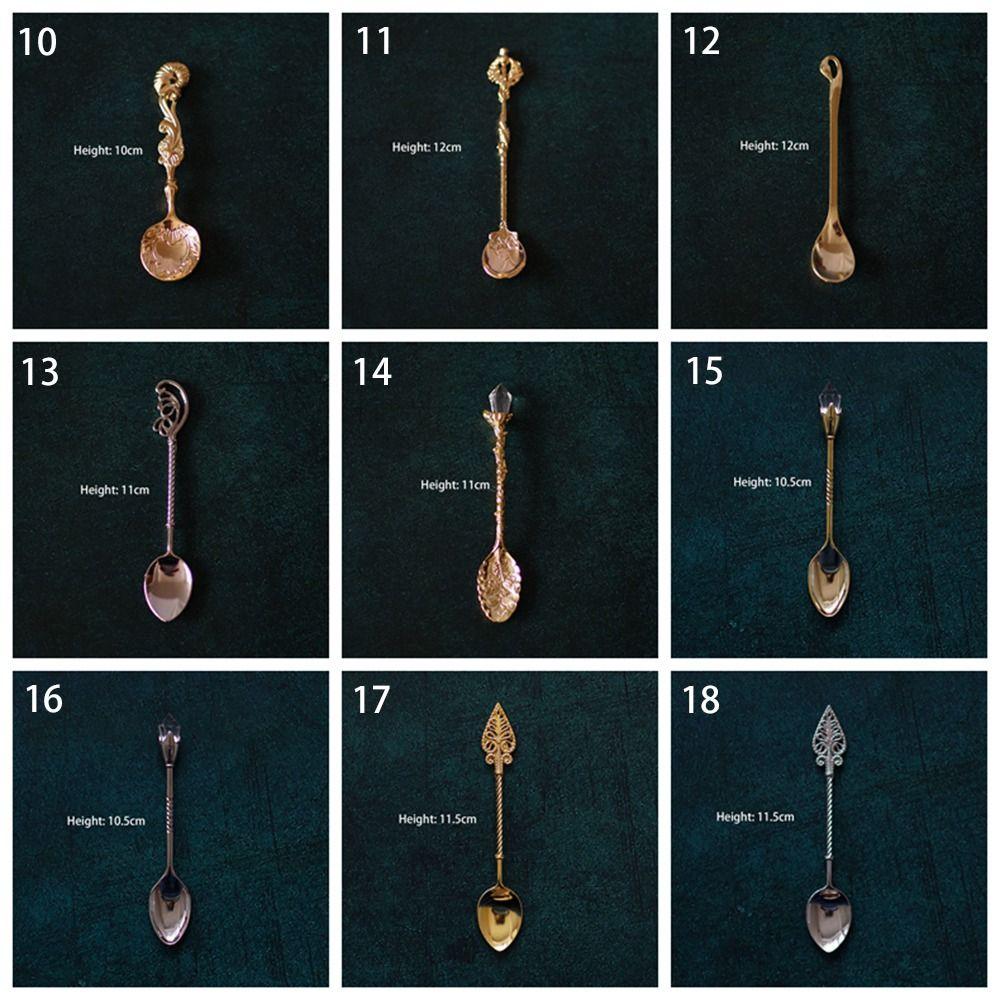 Посуда в королевском стиле Цинк Цинковый сплав Кухонные принадлежности Ложка для сахара Чайная ложка Кофейная ложка Десертная ложка