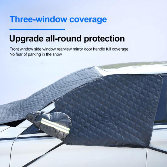 Автомобильный снежный щиток, солнцезащитный козырек, легко устанавливается и снимается, водонепроницаемый чехол для лобового стекла, пылезащитный чехол для быстрого удаления снега и льда с лобового стекла