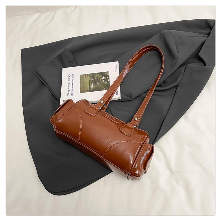 Премиальная ретро-сумка женская 2025 новая мода кожа с масляной восковой пропиткой сумка под мышкой сумка Boston универсальная сумка через плечо