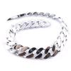 [L3831] - Silver Curb Chain 'Maille Curb' 22 Cm - 10 Mm (rhodium-plated)