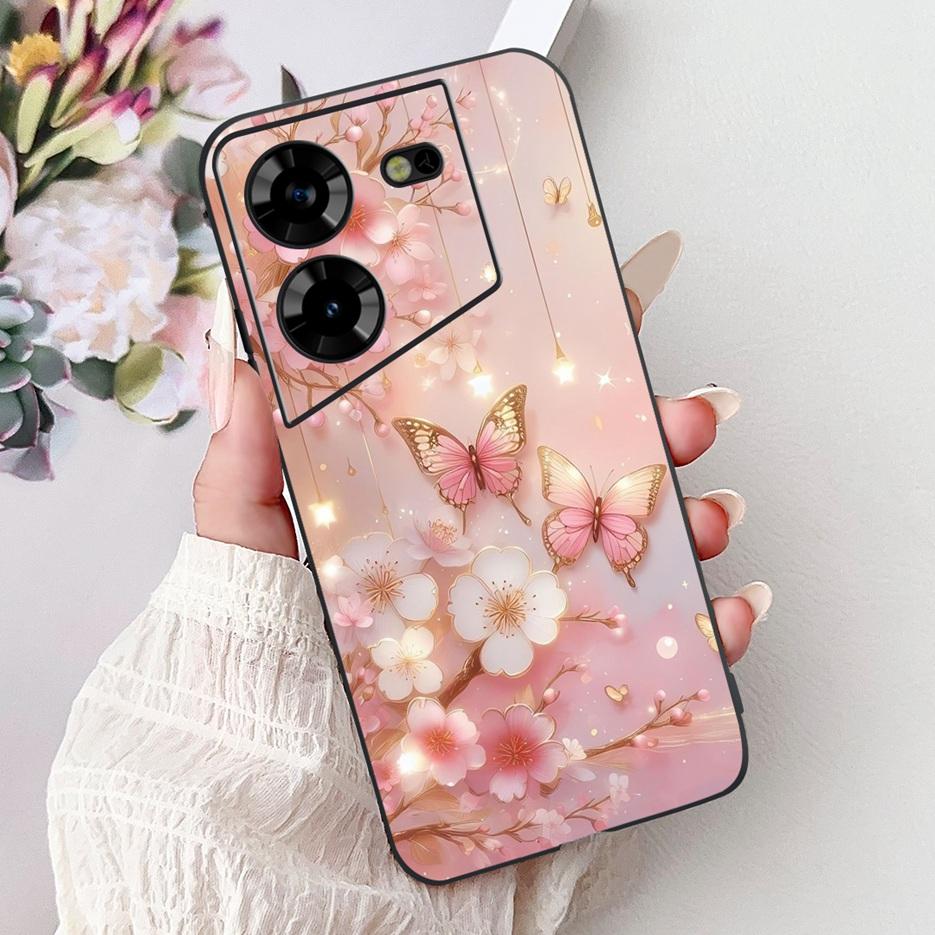 For Tecno Pova 5 Case LH7n Cute Fashion Pattern Cover Soft TPU Phone Cases For Tecno Pova 5 Pro LH8n Pova5 Pro Back Cover Bumper