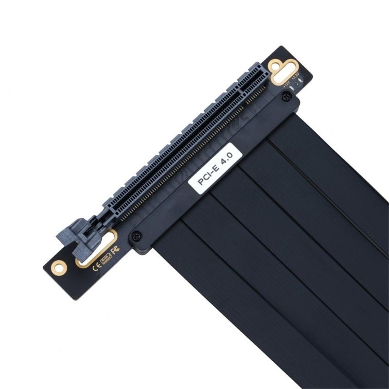 PCIe4.0 16X Risers Cable 20cm Length Enhanceds Signal Integrity ABS Construction Servers Hardware Compatible