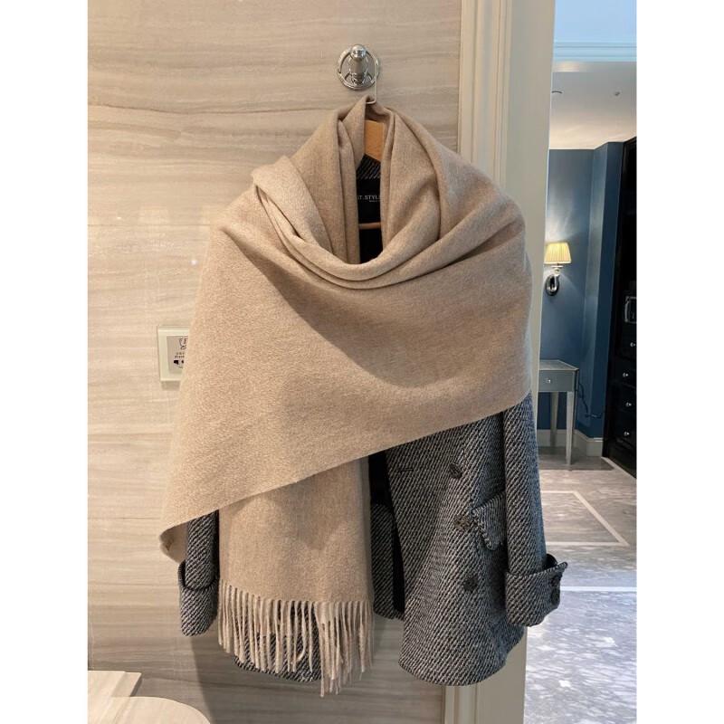 NINA SOLOR Luxury Reversible Cashmere Scarf & Shawl