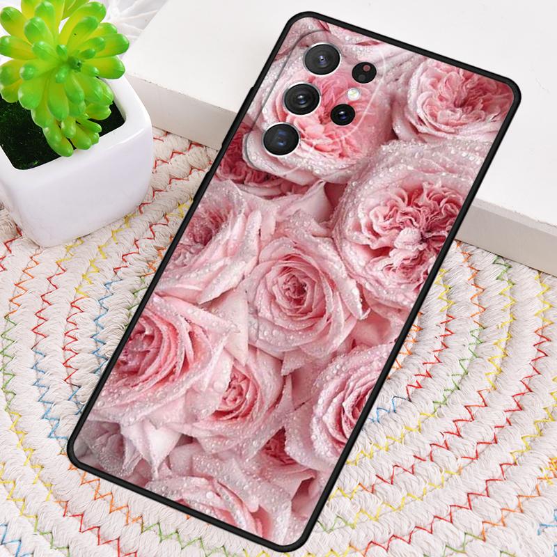 Red Aesthetic TPU Phone Case For Samsung Galaxy note 10 pro S26 S25 S24 S23 S22 Ultra Plus S21 FE S20 Shockproof Cover
