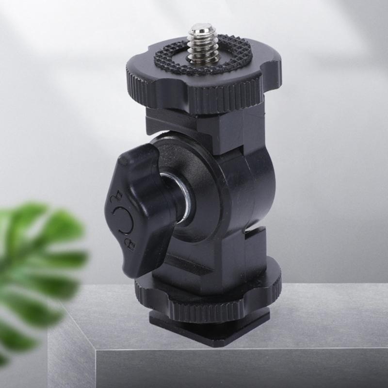 Hot Shoe Mount Adapter 1/4inch Screw LED Fill Light Socket Stand Camera Hot Shoe Microphones Monitor Adapter Socket