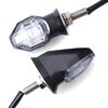 2X Universal Motorcycle 1Led Amber Turn Bike Signal Indicators Blinker Lights