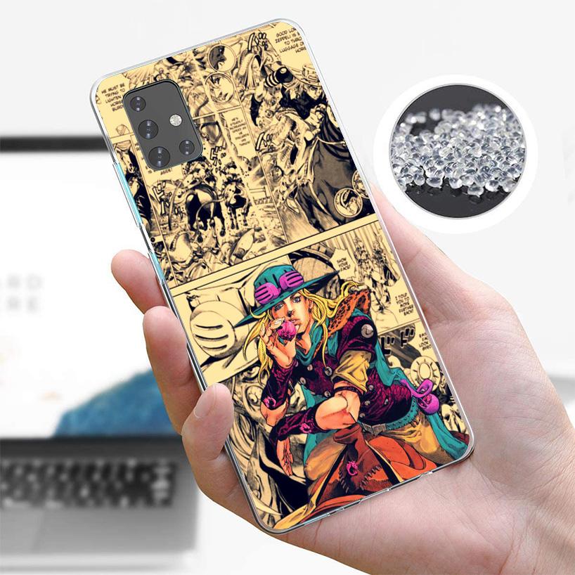 Чехол для телефона с обложкой из аниме JoJo's Bizarre Adventure Для Samsung Galaxy A12 A22 A32 A52 A72 A02S Чехол для телефона Note 20 Ultra 10 S10 Plus A