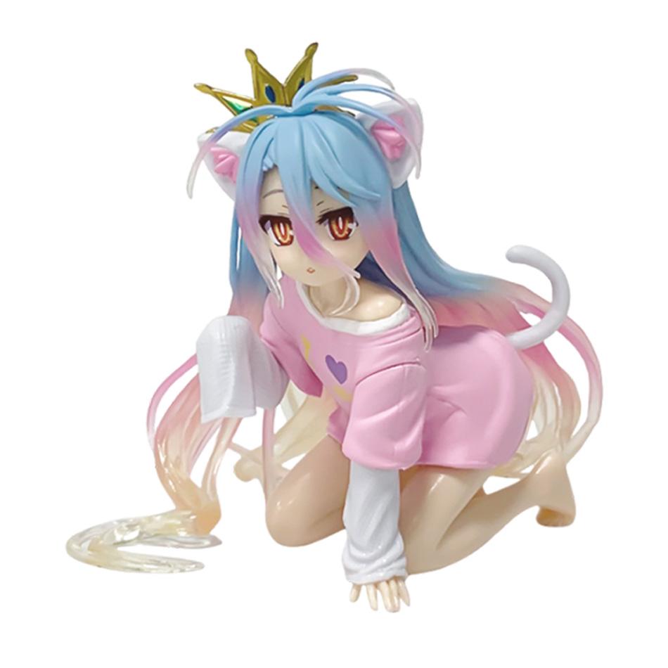 Аниме TAiTO NO GAME NO LIFE Широ ПВХ Фигурки Настольные Милые Украшения Коллекционные Модели Игрушки Детям Рождественский Праздничный Подарок В Наличии