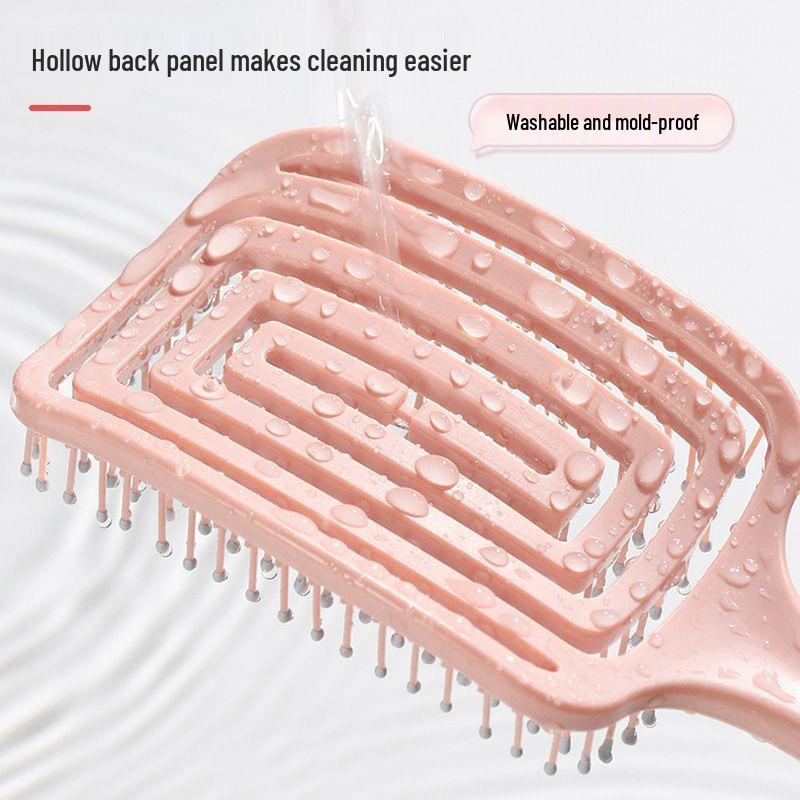 Круглая расческа для волос высокой ценности для девочек - Пушистый массаж, Изогнутый дизайн