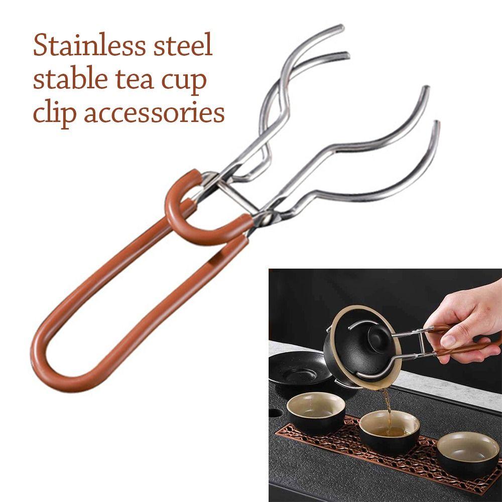 Многофункциональный помощник для заваривания чая из нержавеющей стали, устойчивая чашка для чая, нескользящая, зажим для чашки, чай