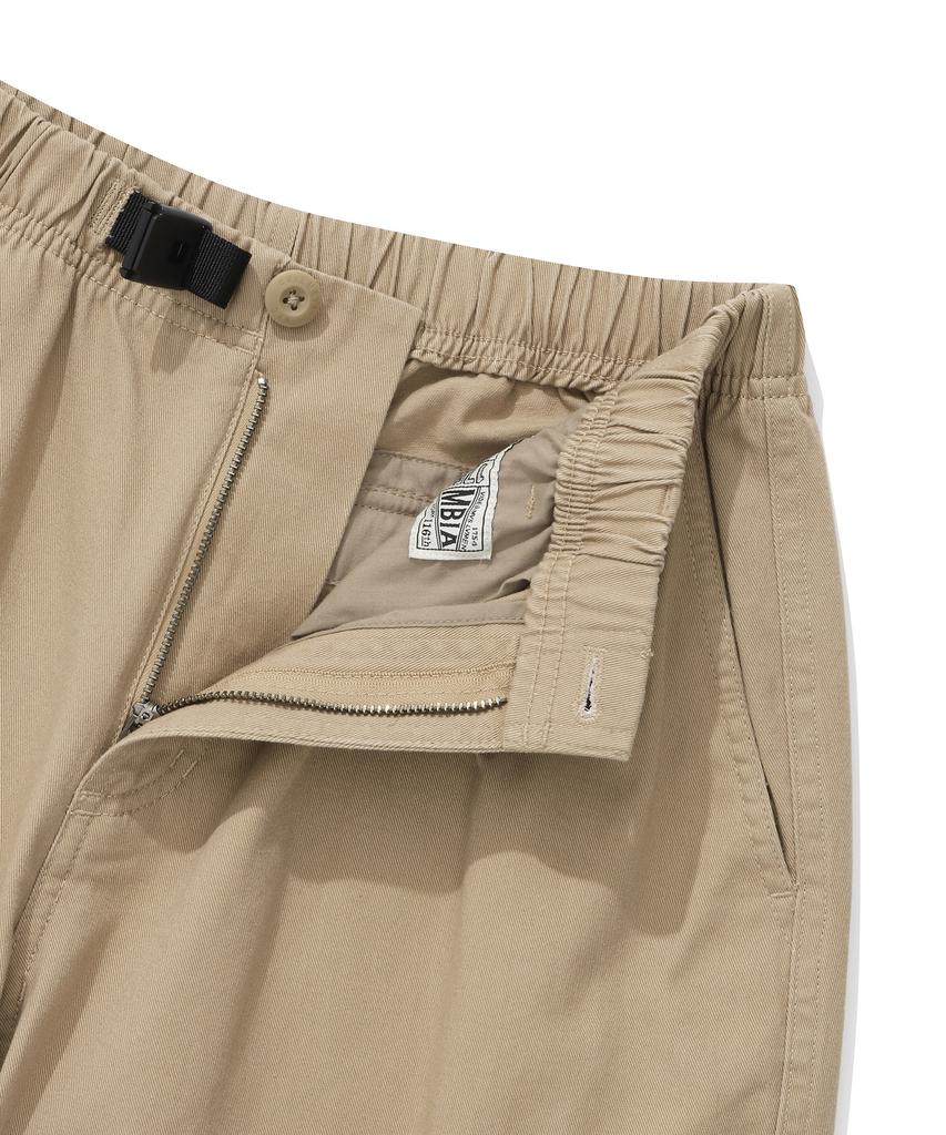 COLUMBIA UNIVERSITY Sl-Label Belted Cargo Cotton Pants Heritage Beige