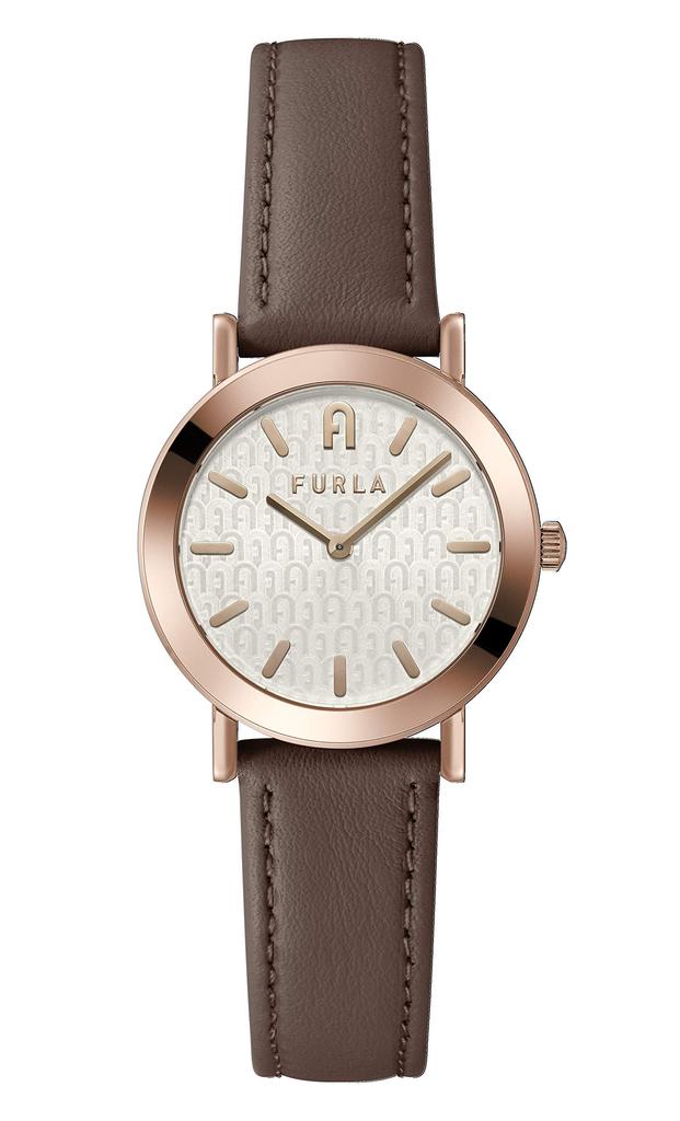 Watch FURLA MINIMAL SHAPE Minimal Shape Silver Dial Stainless Steel Quartz 32MM Watch Jewelry Accessory WW00007007L3 Brown [Furla] Women's [Item]