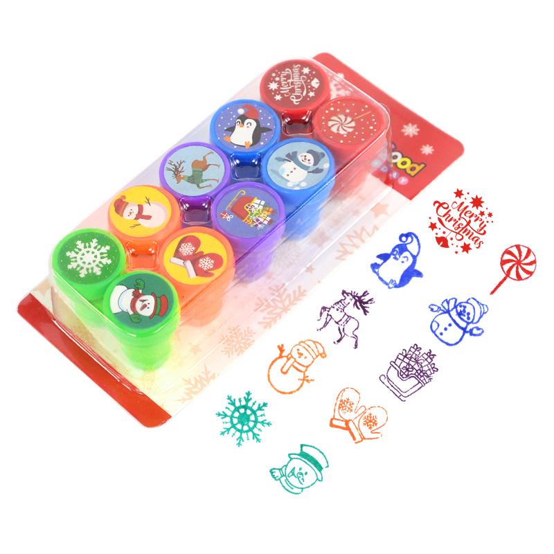 10 шт. мультяшные животные единорог самоклеящиеся штампы игрушки детские сувениры на день рождения мешочки для подарков пиньяты наполнители для мальчиков и девочек рождественский подарок