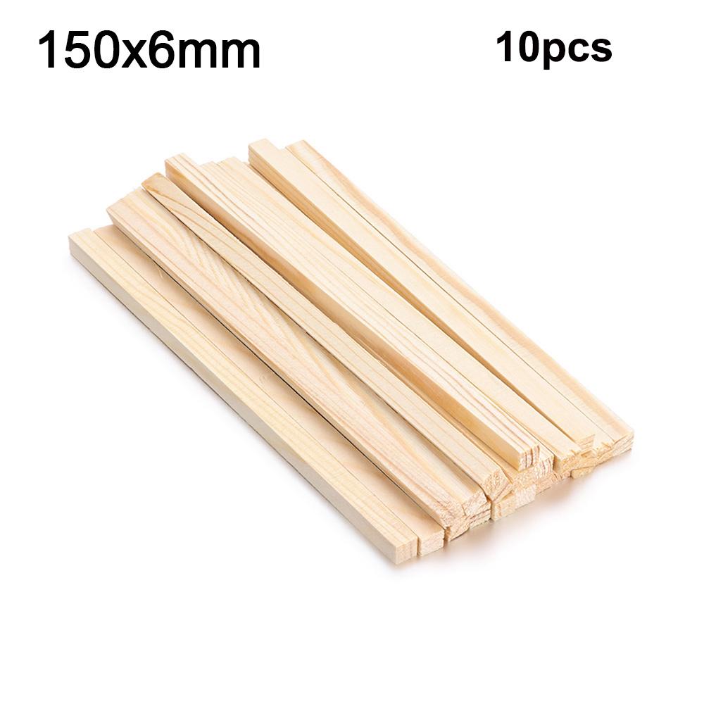 10/50Pcs Pine Round Wooden Rods Counting Sticks Educational Toys Durable Dowel For Building Model Woodworking DIY Crafts Tools