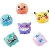 12Pcs Pokémon Bead Diy Mobile Phone Strap Keychain Refrigerator Magnet Resin Pocket Small Doll Student Party Gift