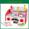 Имитация Деревянная Кухонная Плита Кухонная Посуда И Модель Барбекю Гриля Детская Игрушка